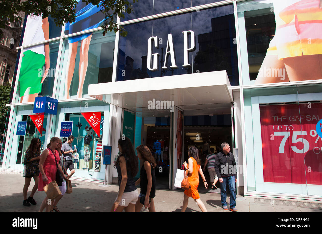 The Gap store, Oxford Street, London Stock Photo - Alamy