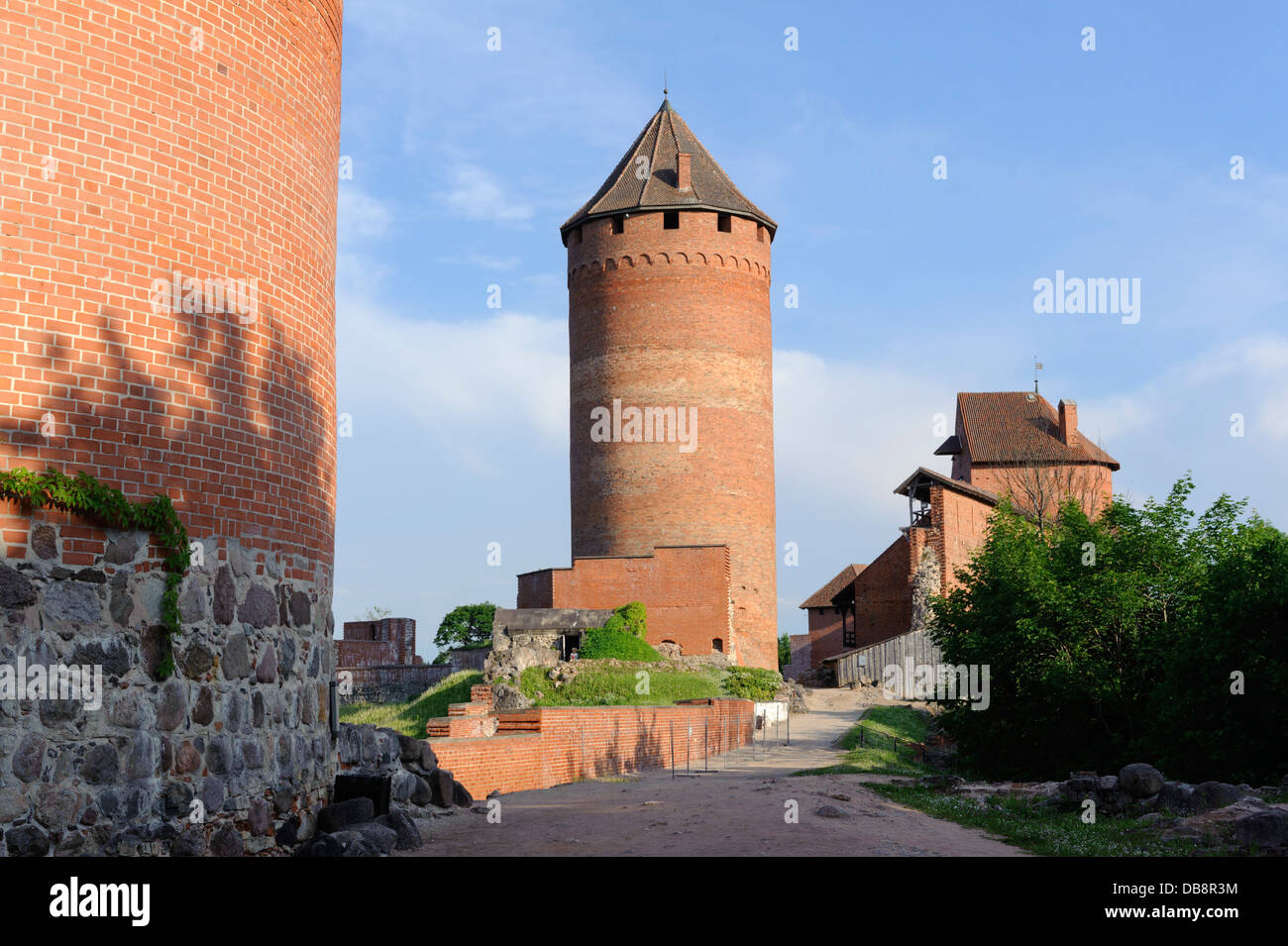 bishop's castle Turaida built 1214, Lettland, Latvia, Europe Stock Photo