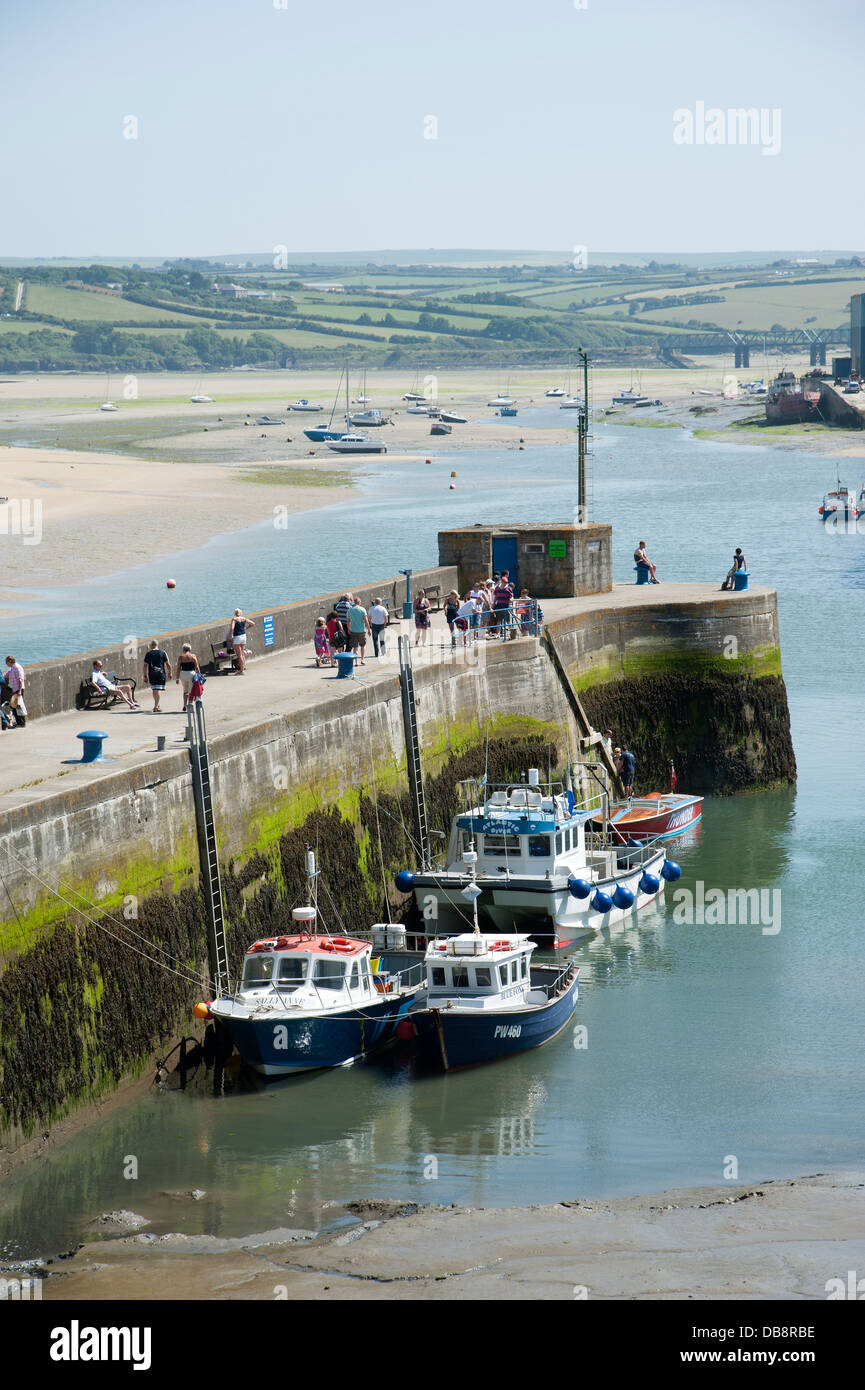 Padstow pier and harbour in north Cornwall England UK Stock Photo - Alamy