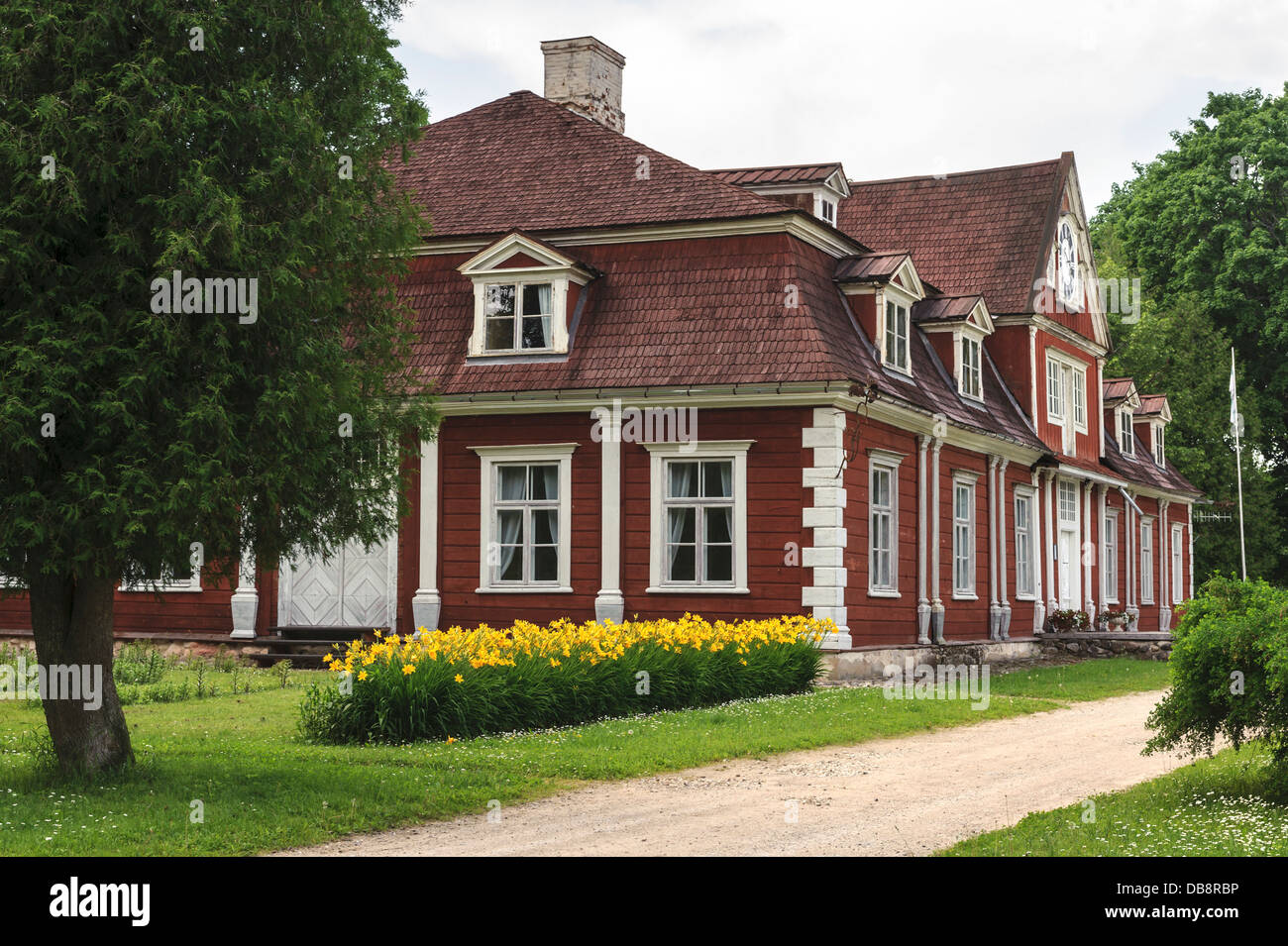 Manor house  Ungurmuiza near Cesis, Latvia, Europe Stock Photo