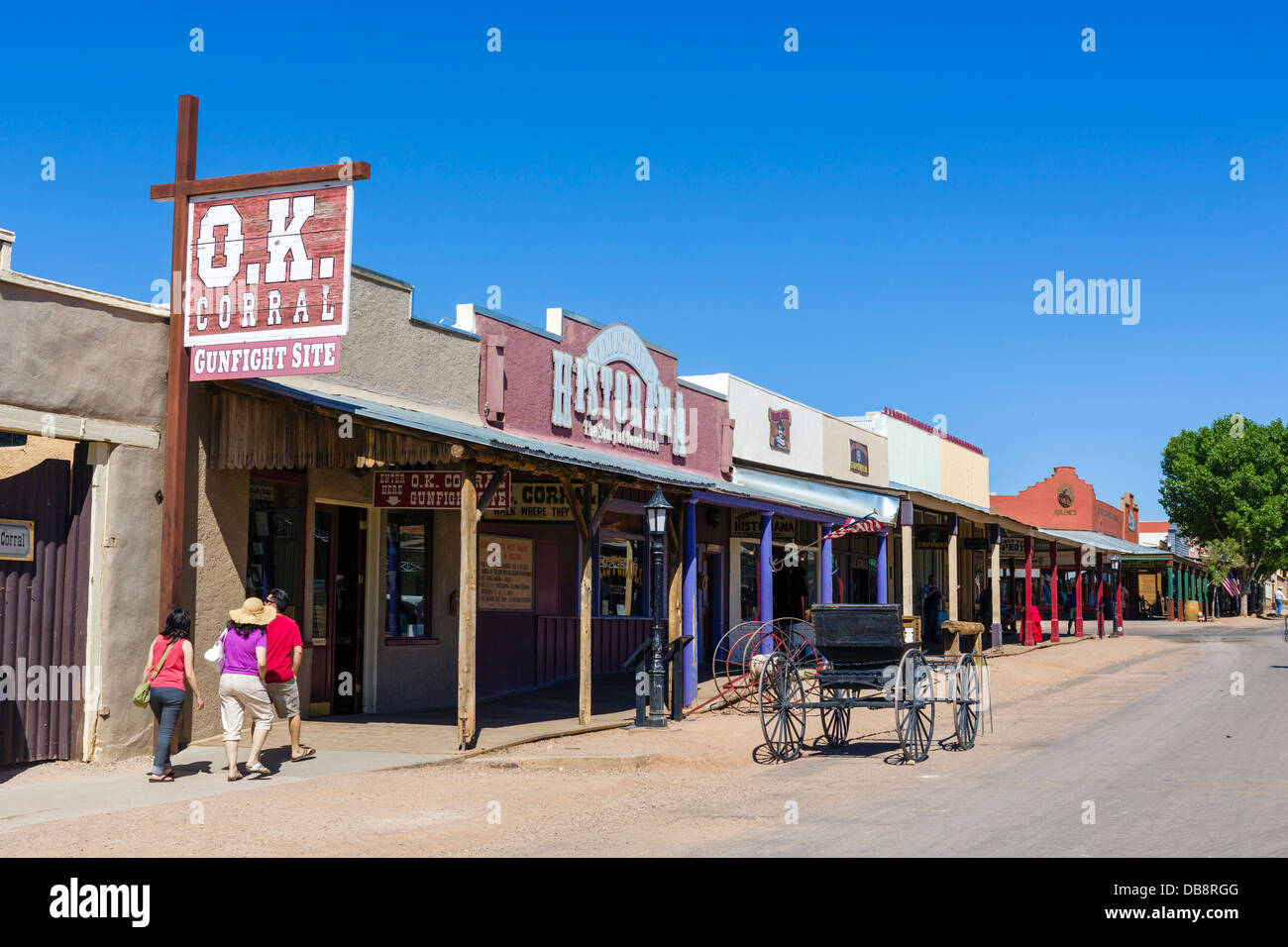 The OK Corral on East Allen Street, Tombstone, Arizona, USA Stock Photo