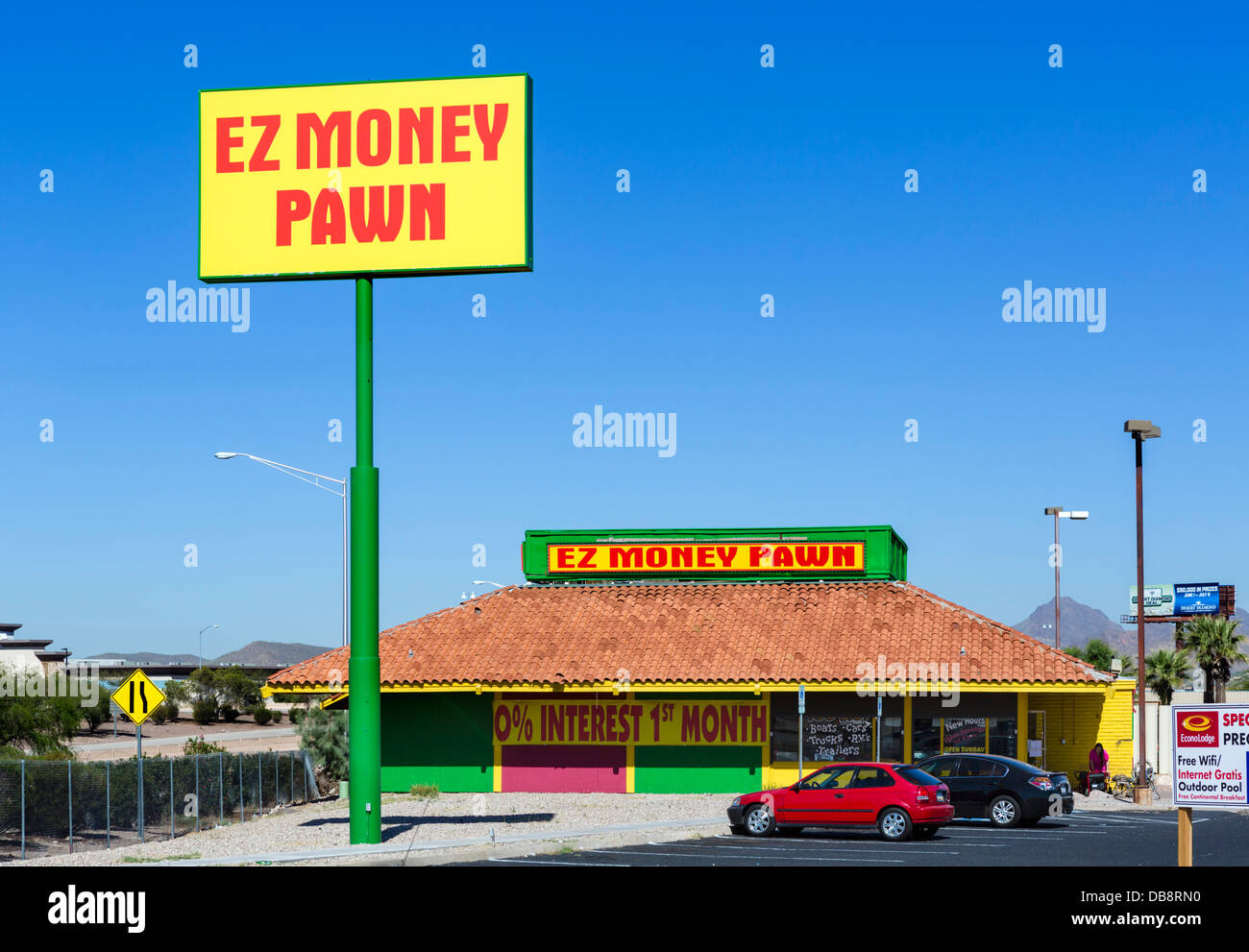 EZ Money Pawn Shop in Tucson, Arizona, USA Stock Photo