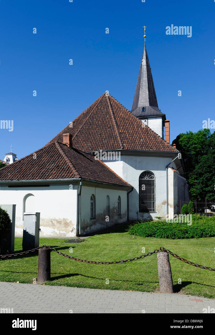 Holy Trinity Church in Tukums,  Latvia, Europe Stock Photo