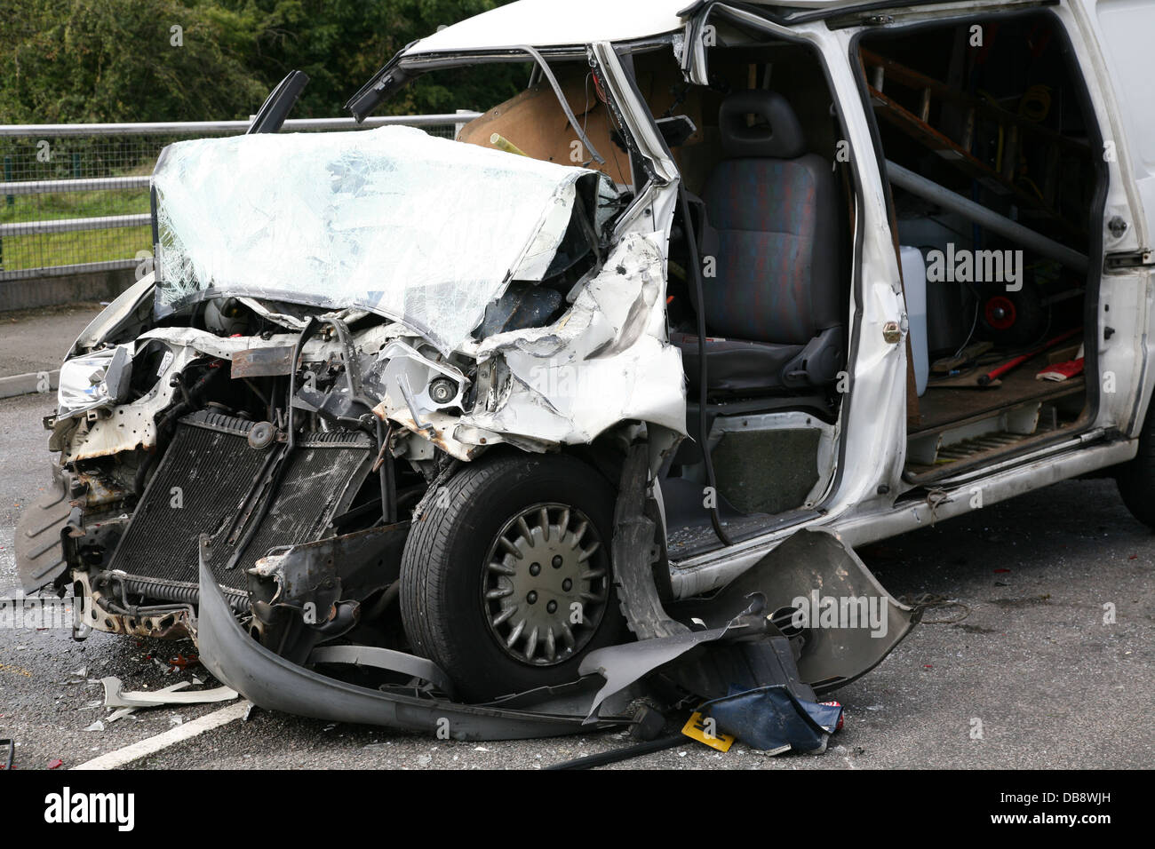 Van wreck accident hi-res stock photography and images - Alamy