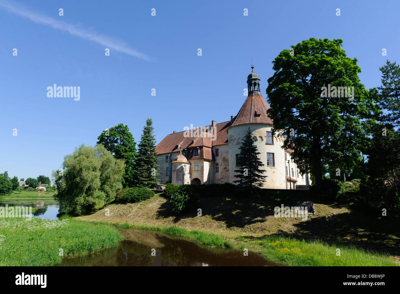 castle in Jaunpils, Latvia, Europe Stock Photo