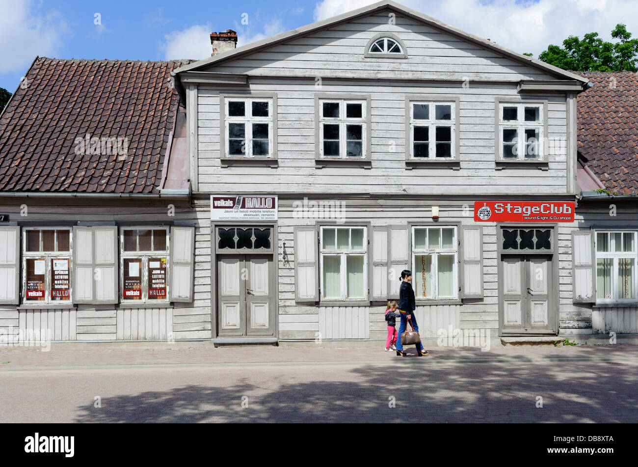 House in Kuldiga, Latvia, Europe Stock Photo Alamy