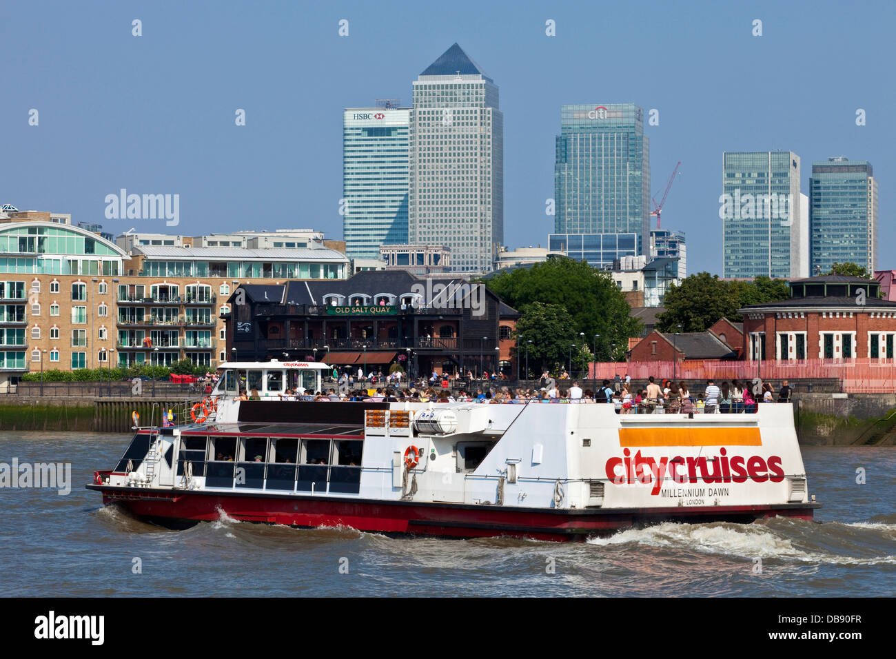 Thames River Cruiser, London, England Stock Photo