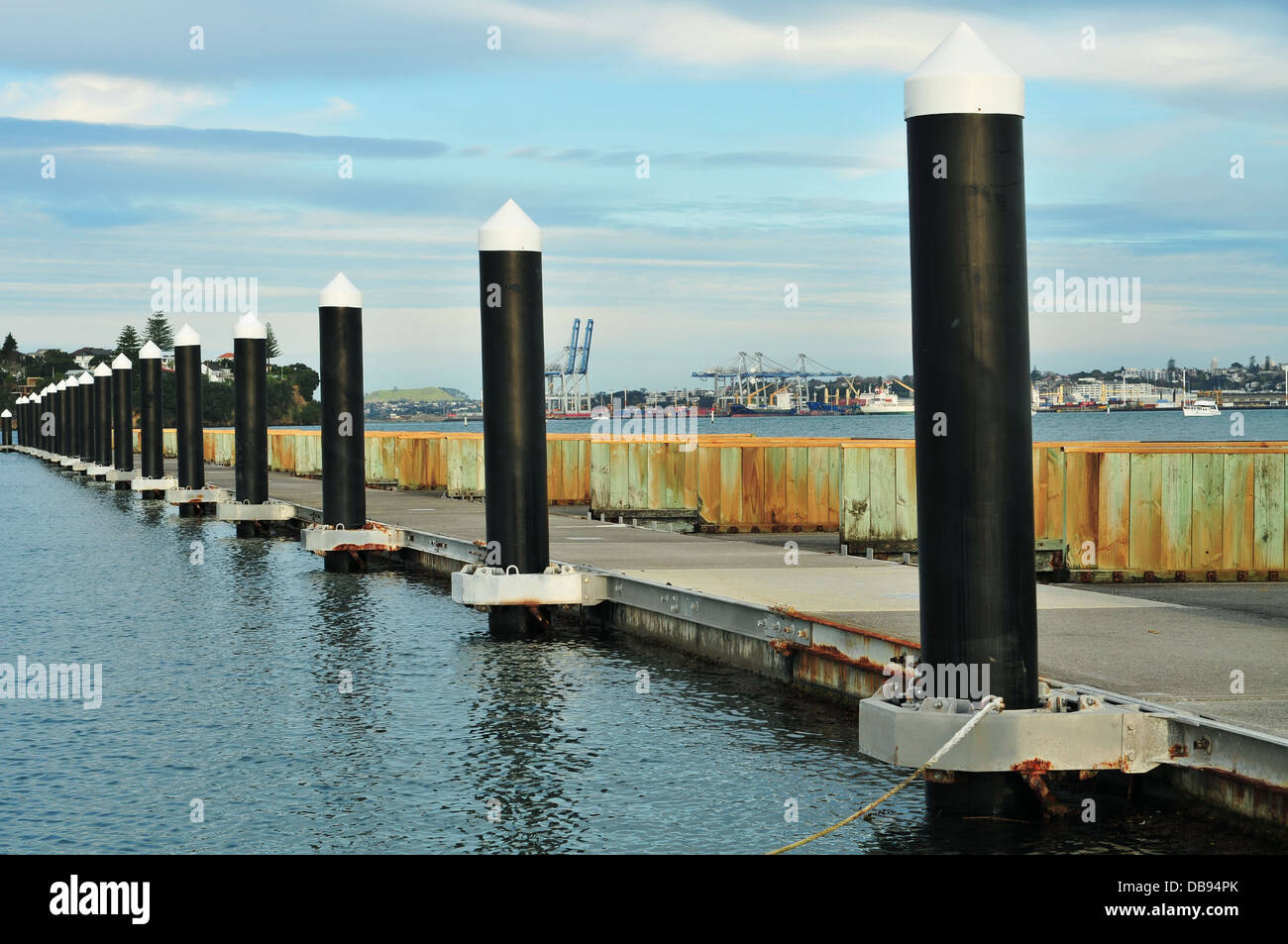 Floating jetty protecting Bayswater marina Stock Photo Alamy