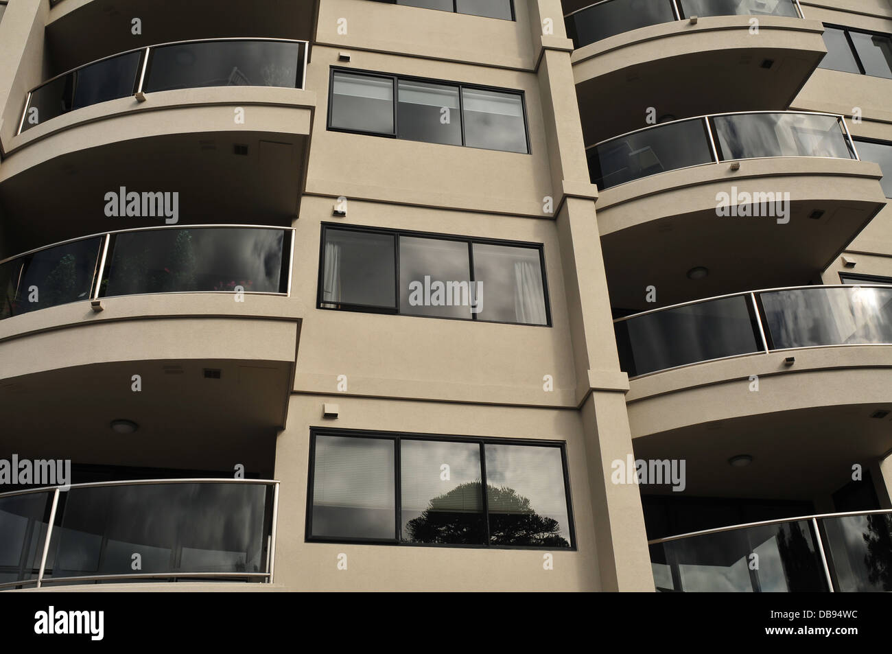 Modern multi storey apartment building in Takapuna, Auckland, New