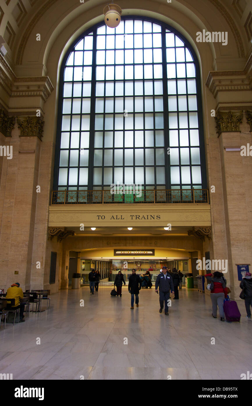 Union Station Chicago Illinois Stock Photo