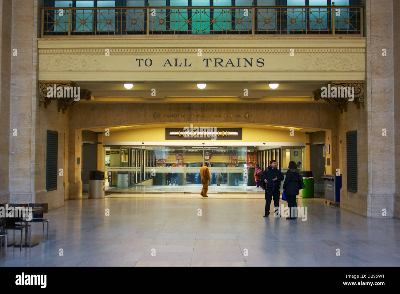 Union Station Chicago Illinois Stock Photo