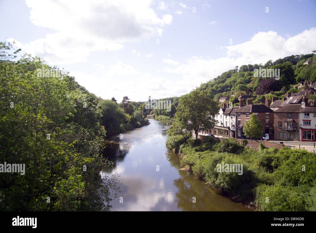 The Iron Bridge crosses the River Severn in Shropshire, England. views