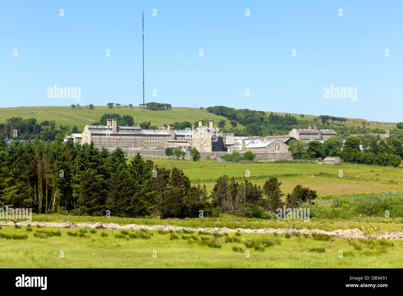 Dartmoor prison Devon England British jail in Princetown village Stock