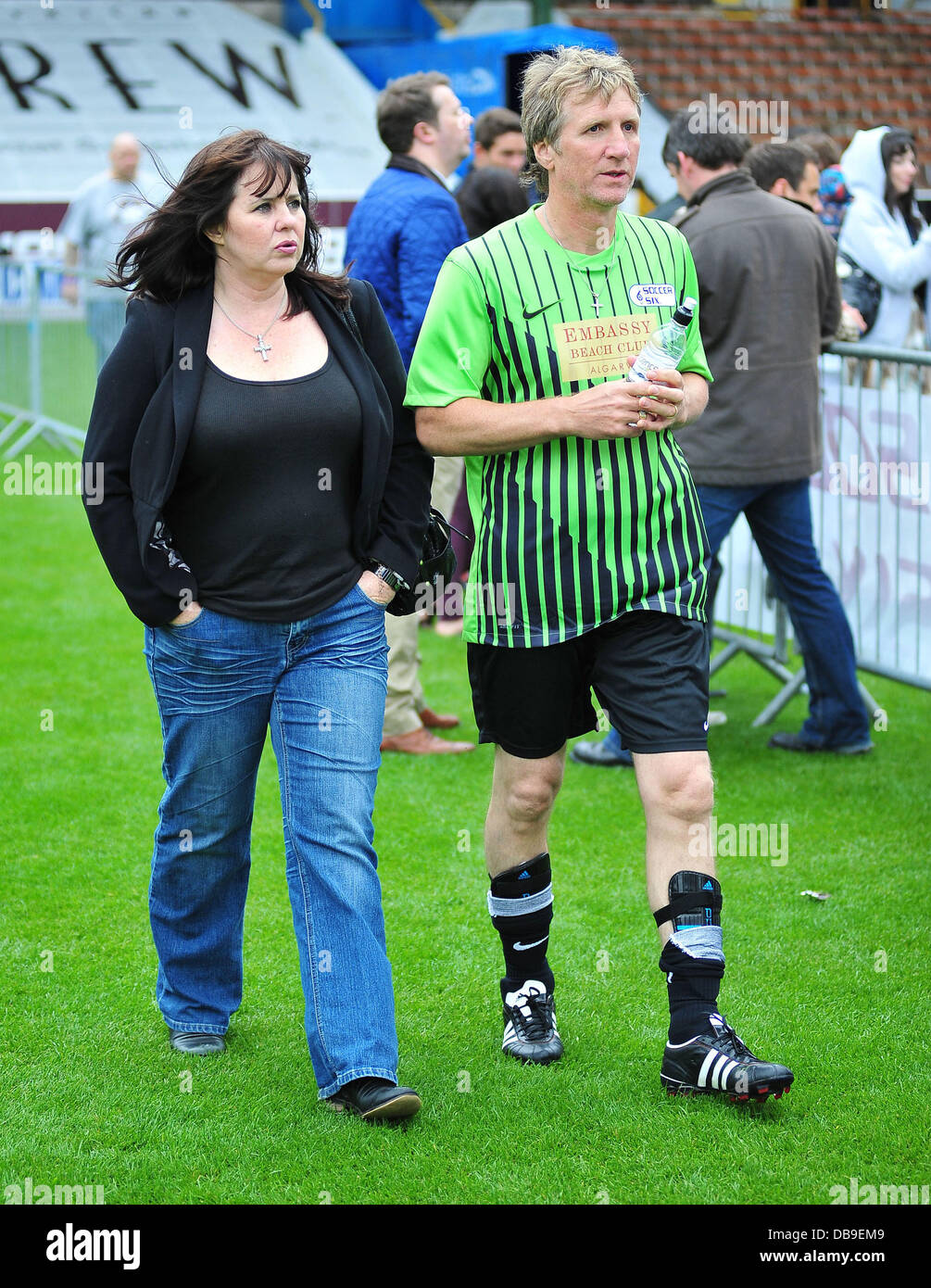 Coleen Nolan The Celebrity Soccer Six tournament held at Turf Moor