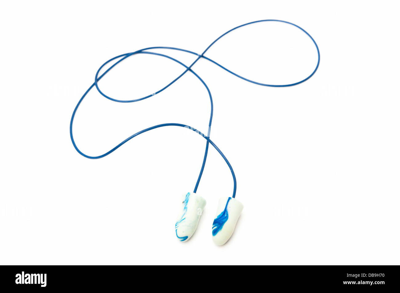 earplugs on a white background Stock Photo Alamy