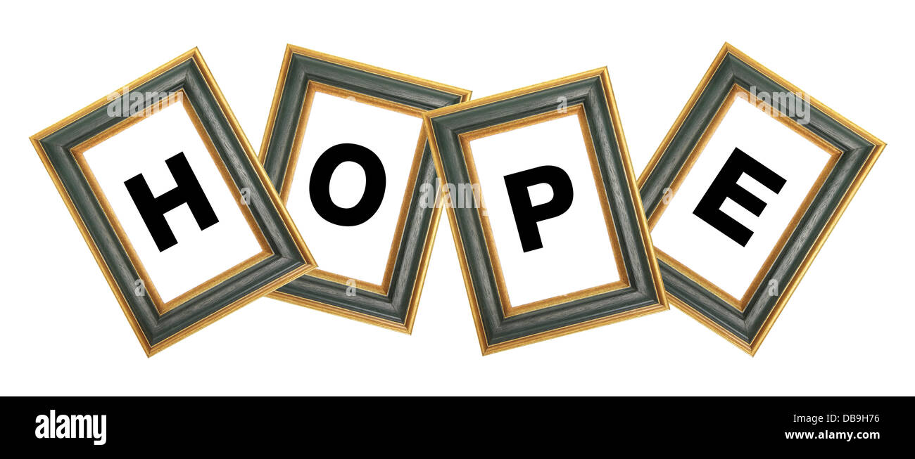"Hope" Photo Frames Stock Photo Alamy