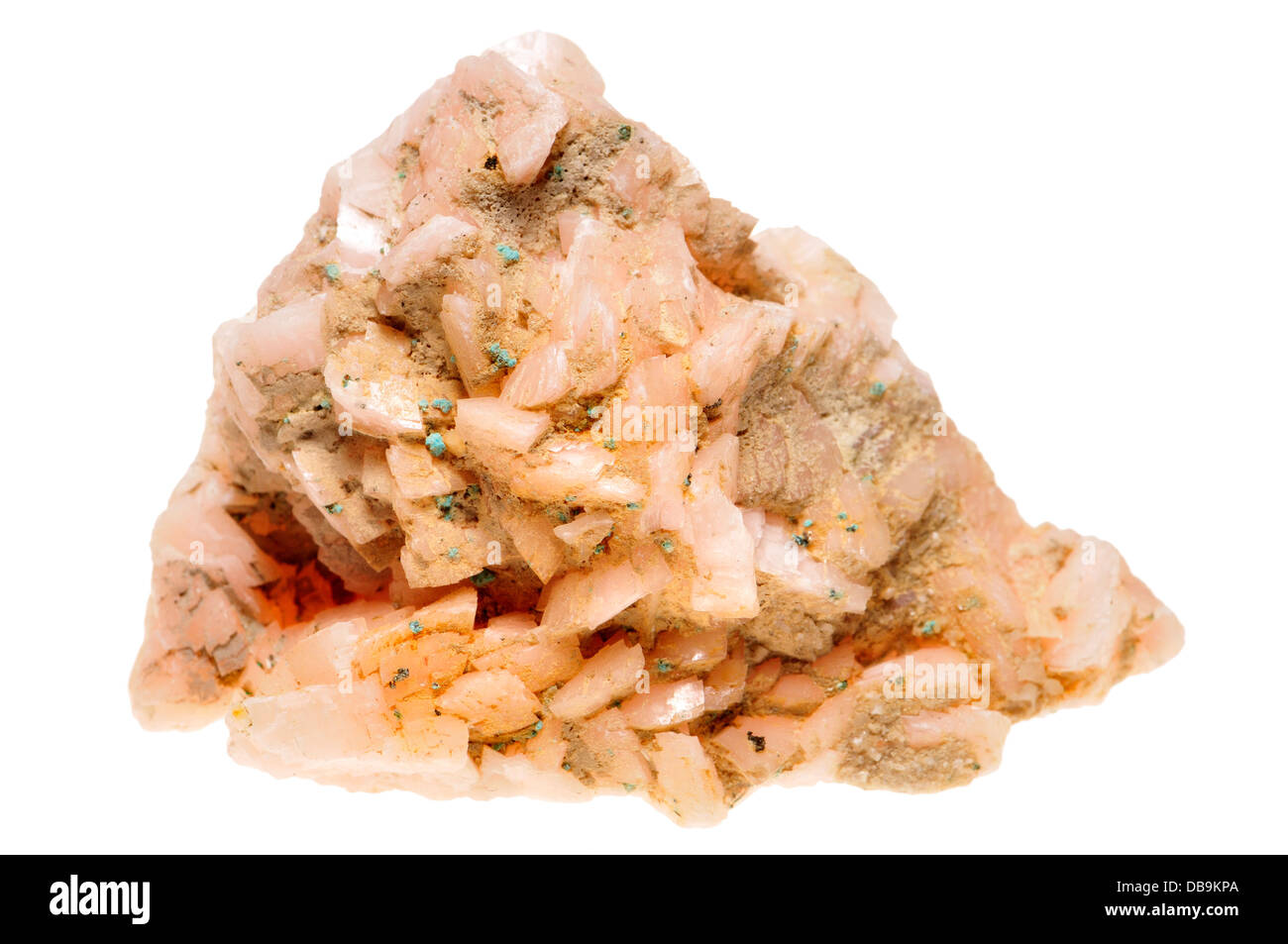 Dolomite crystals (calcium magnesium carbonate) Stock Photo
