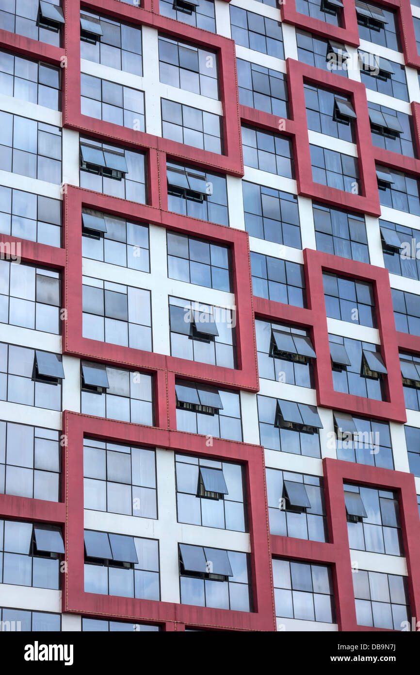 Texture of skyscraper windows background Stock Photo