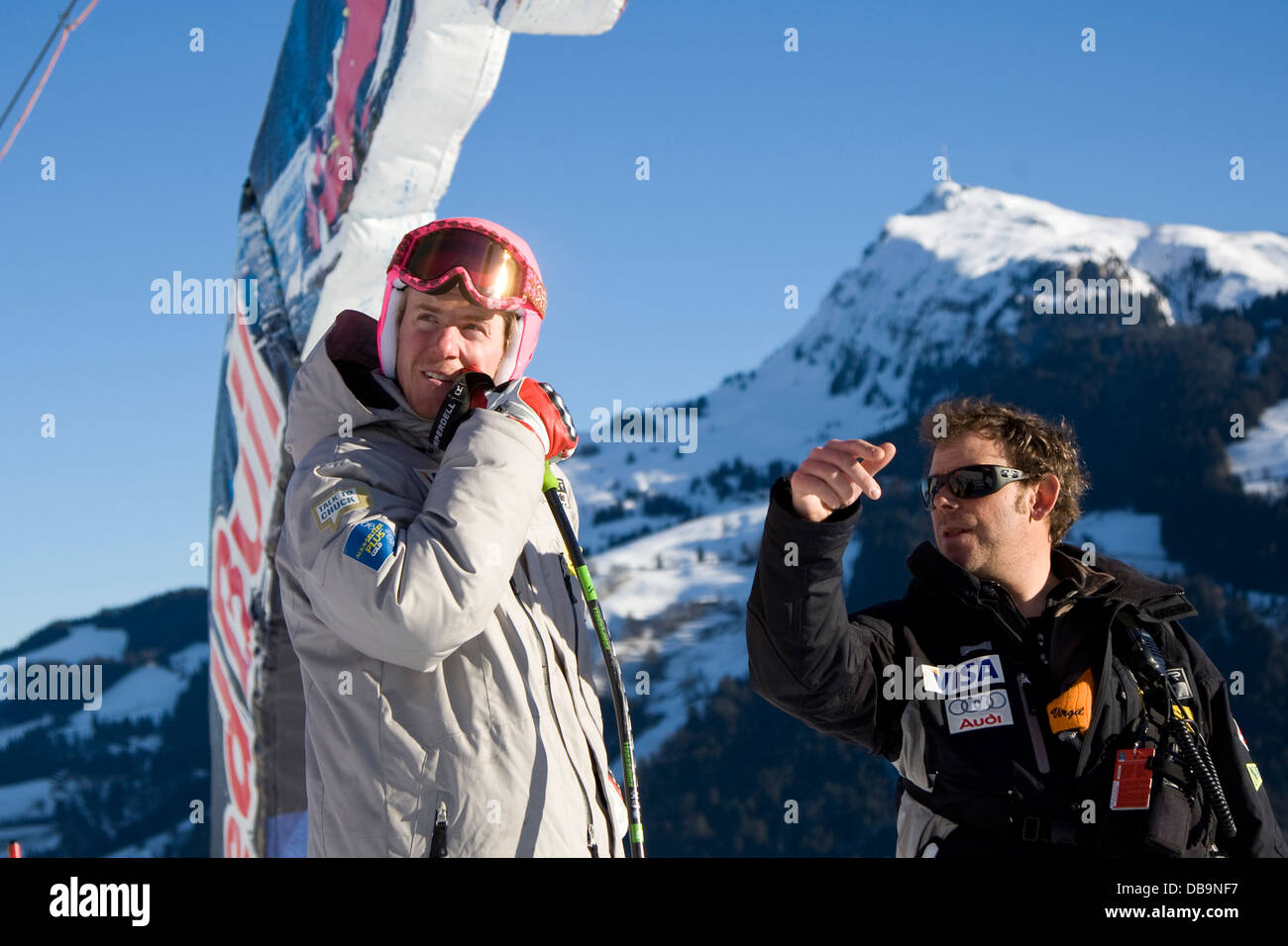 Kitzbuhel Tirol Austria the 2009 FIS Alpine Skiing World Cup Downhill