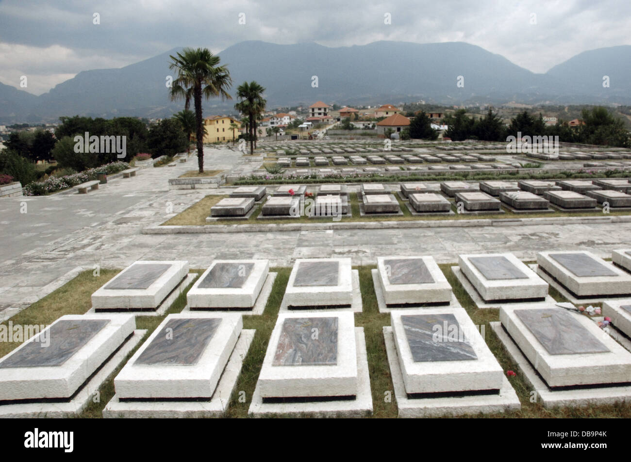The National Martyrs Cemetery of Albania. Near Tirana. Albania. Stock Photo