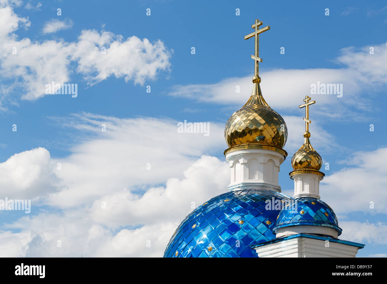 Domes of the church on sky background Stock Photo - Alamy