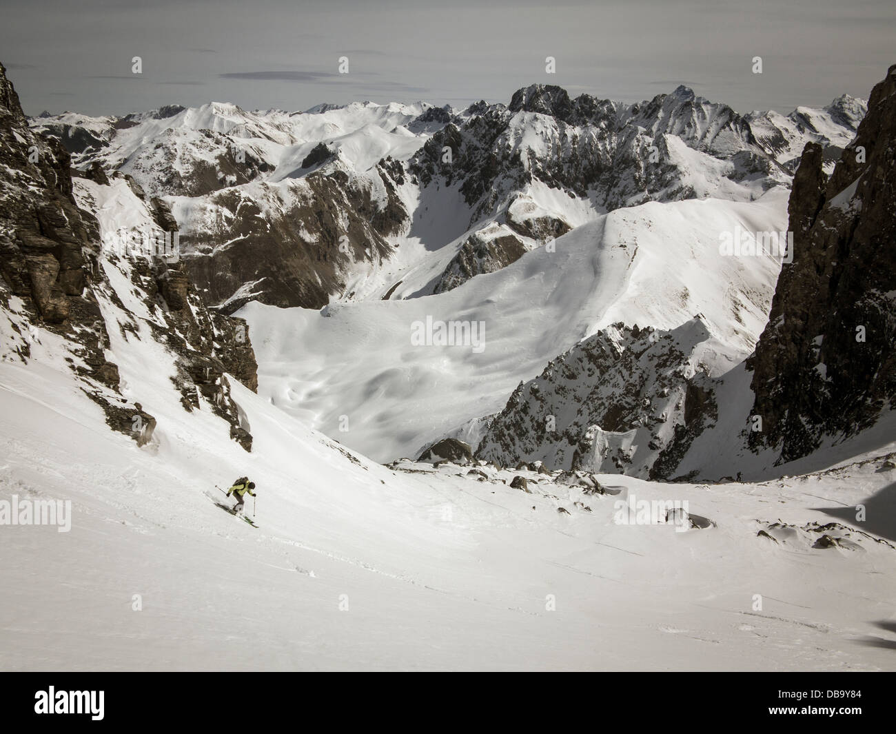 Lance Mcdonald Ski Touring Near Ceillac France Stock Photo Alamy