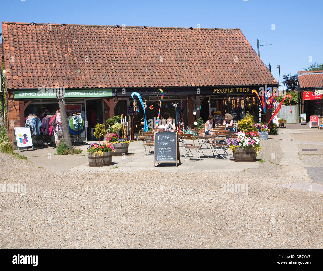 Shops in Chapel Yard Holt Norfolk England Stock Photo Alamy