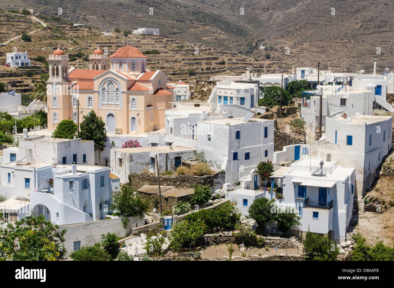 Pyrgos village, Tinos Island, Cyclades, Greece Stock Photo Alamy