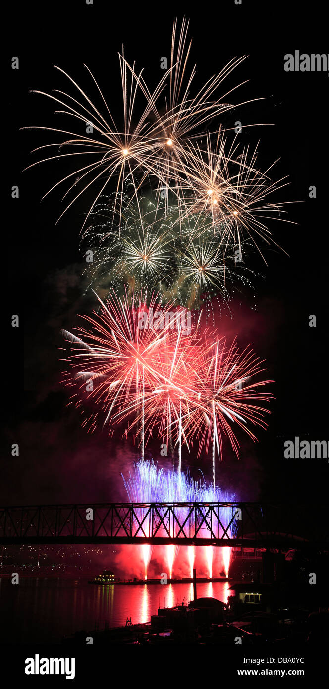 Cincinnati Ohio Fireworks High Resolution Stock Photography And Images Alamy
