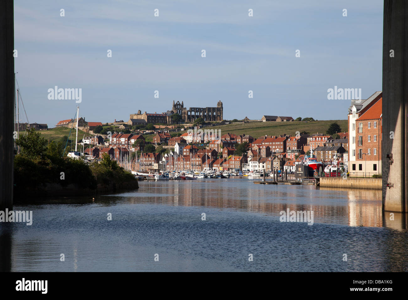 Whitby River Esk  North Yorkshire Moors Stock Photo