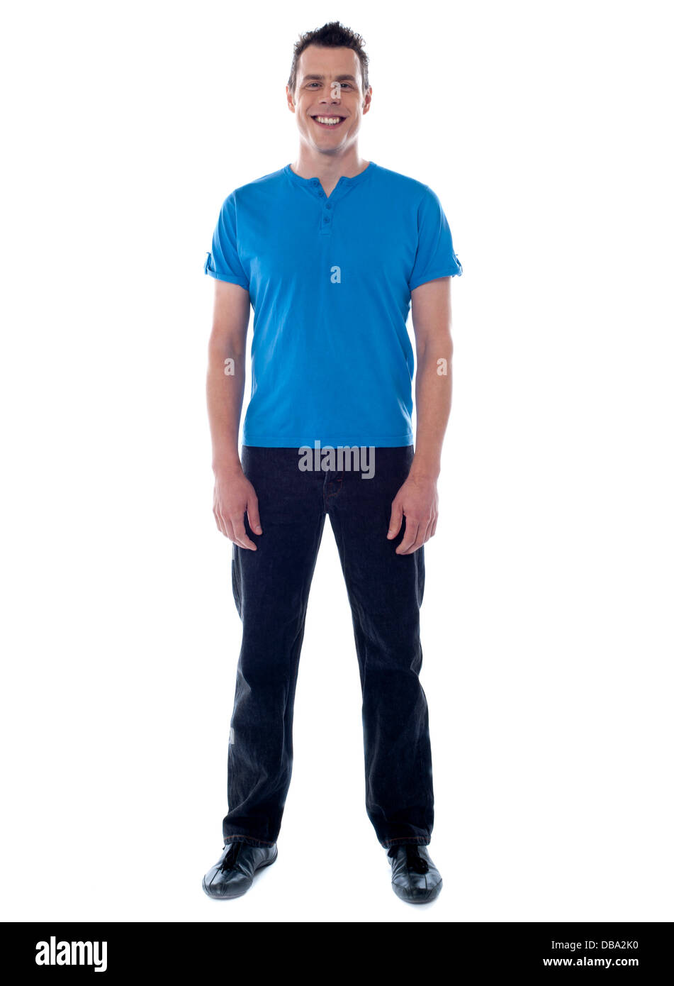 Full length portrait of casual young man Stock Photo - Alamy