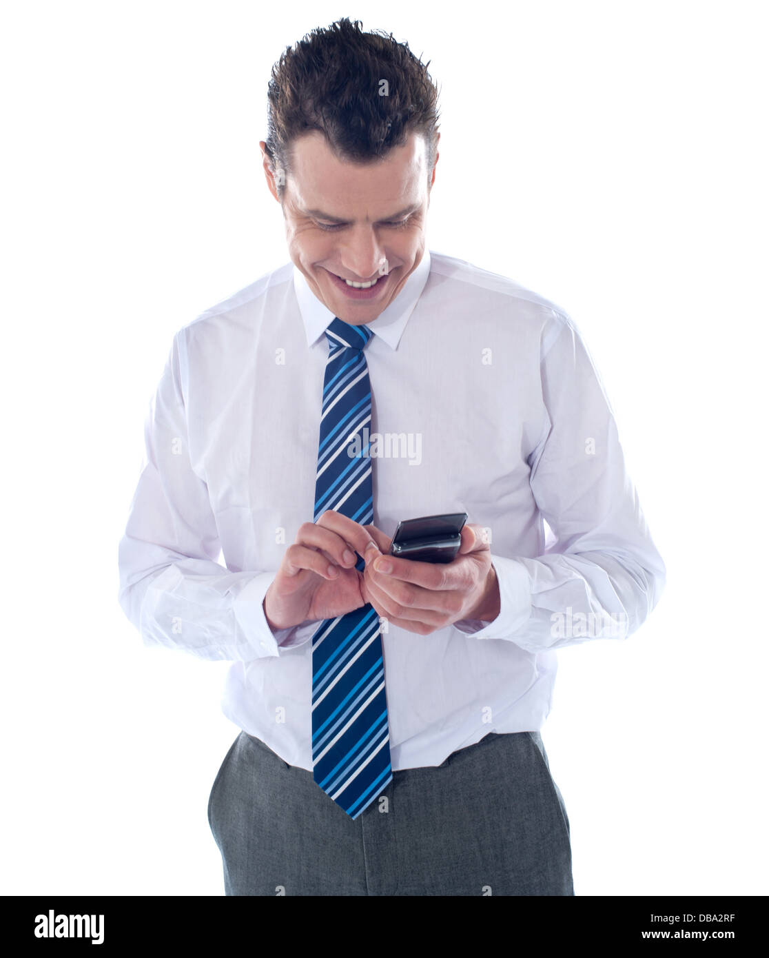 Successful male ceo messaging hi-res stock photography and images - Alamy