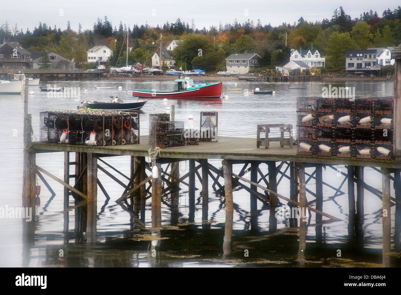 Bass Harbor In Light Fog And Soft Focus, Mount Desert Island, Acadia
