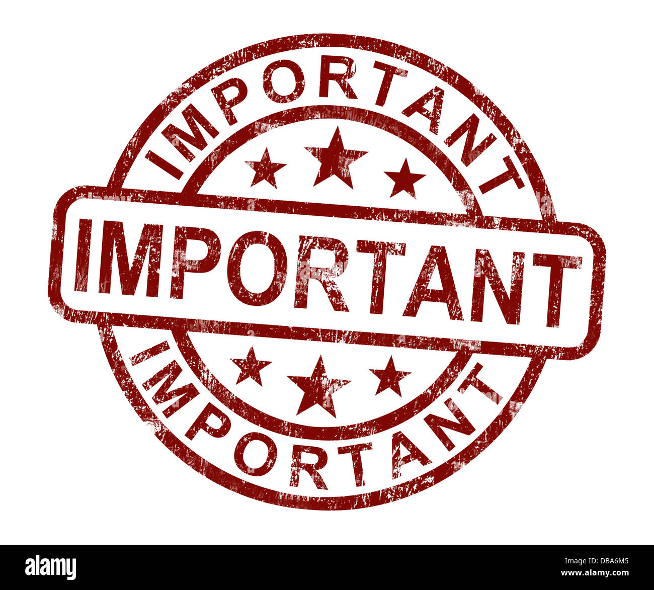 Important Stamp Shows Critical Information Or Documents Stock Photo Alamy