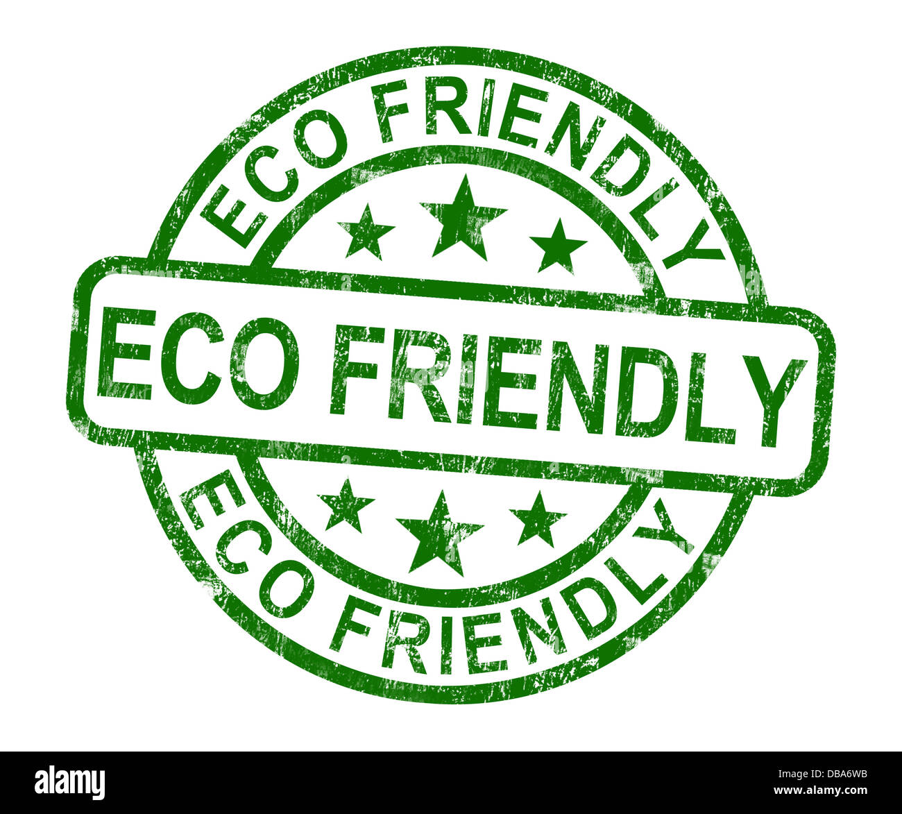 Eco Friendly Stamp As Symbol For  Recycling Stock Photo