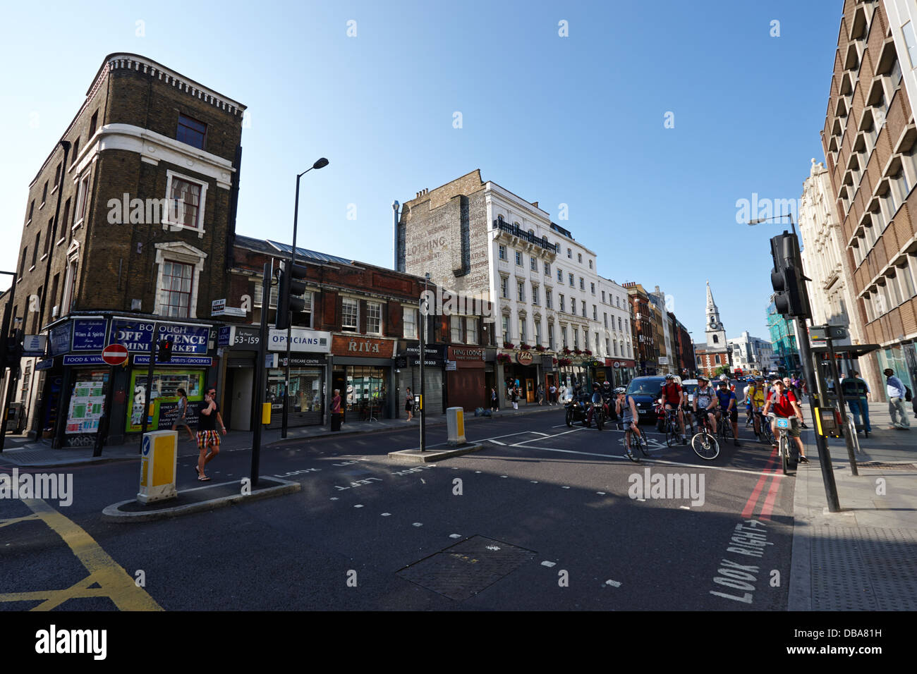 borough high street morning London England UK Stock Photo