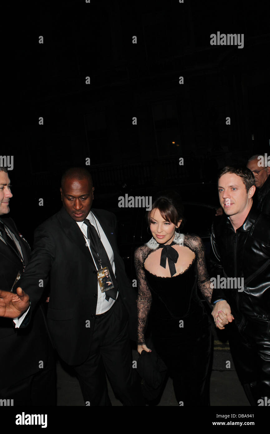 Kylie Minogue and Jake Shears Stock Photo Alamy