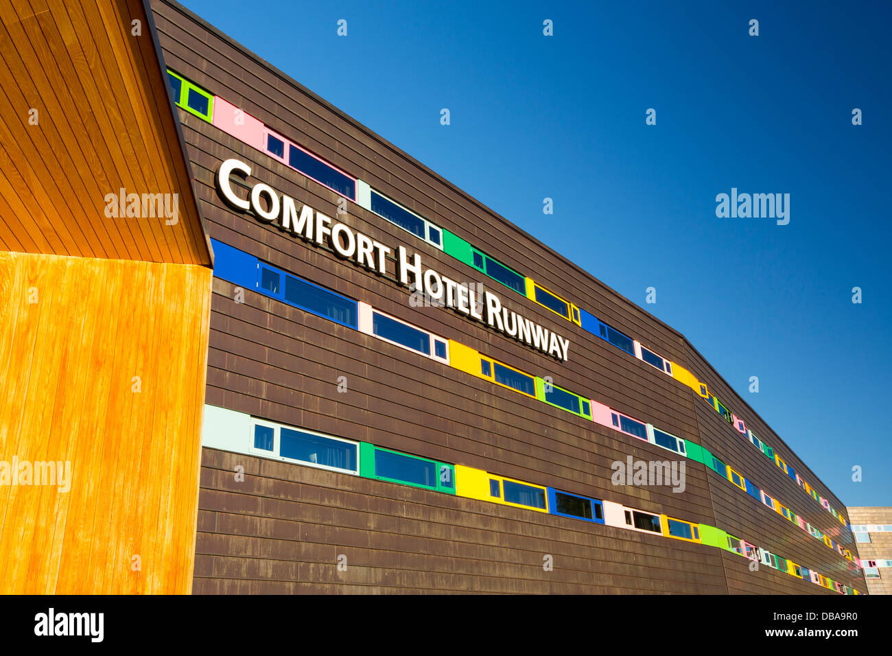 The Comfort Airport hotel outside Oslo airport, Norway. Stock Photo