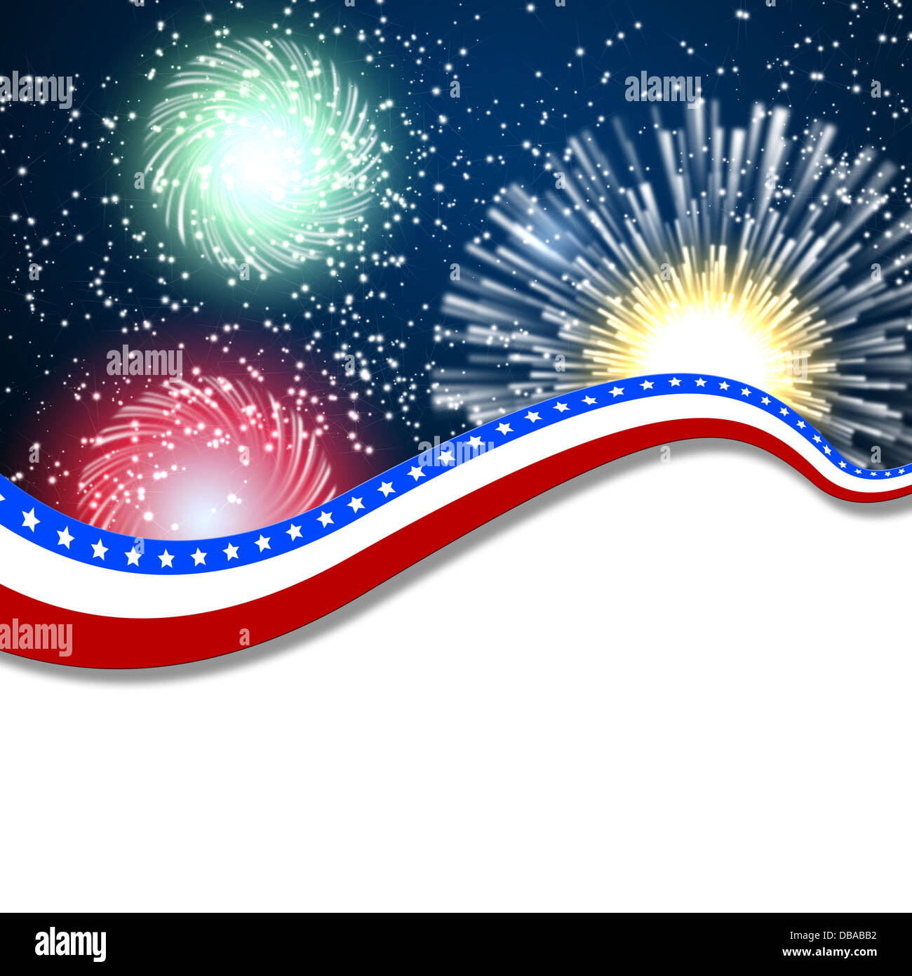 White blank background and fireworks Stock Photo - Alamy