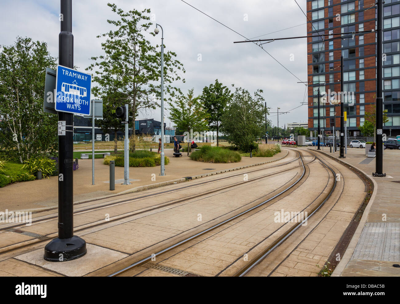 Empty tram lines hi-res stock photography and images - Alamy