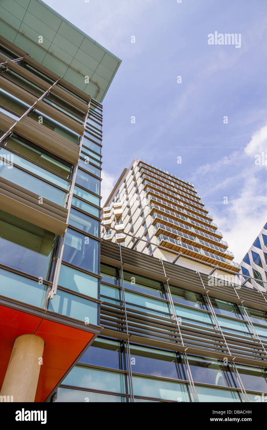 Serviced apartments and BBC Studios at MediaCity, Salford Quays. Stock Photo
