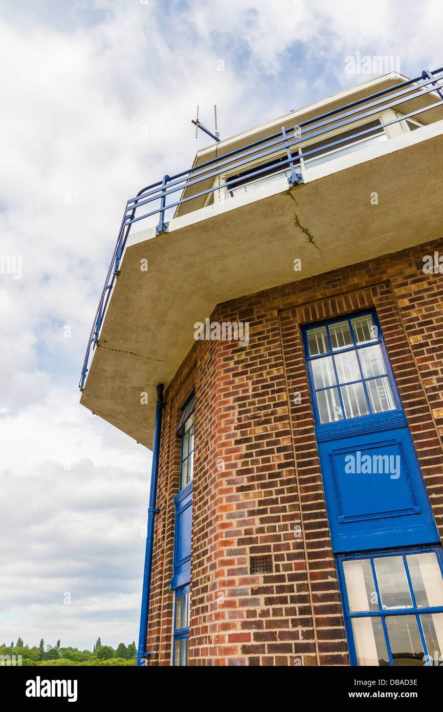 Control Tower at City Airport, formerly Barton Aerodrome in Eccles, Manchester. Stock Photo