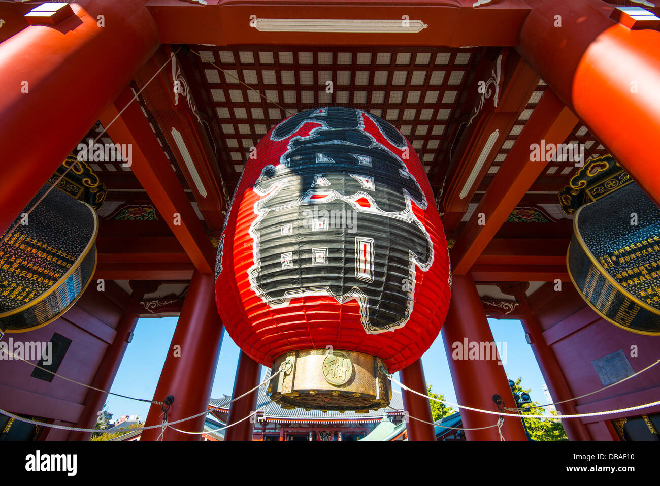 Giant lantern of Senso-ji temple in Asakusa, Tokyo. Stock Photo