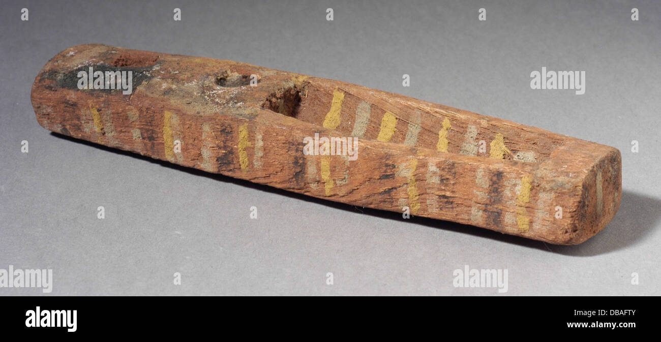 This scribal palette, used in ancient Egypt for writing, illustrates ...