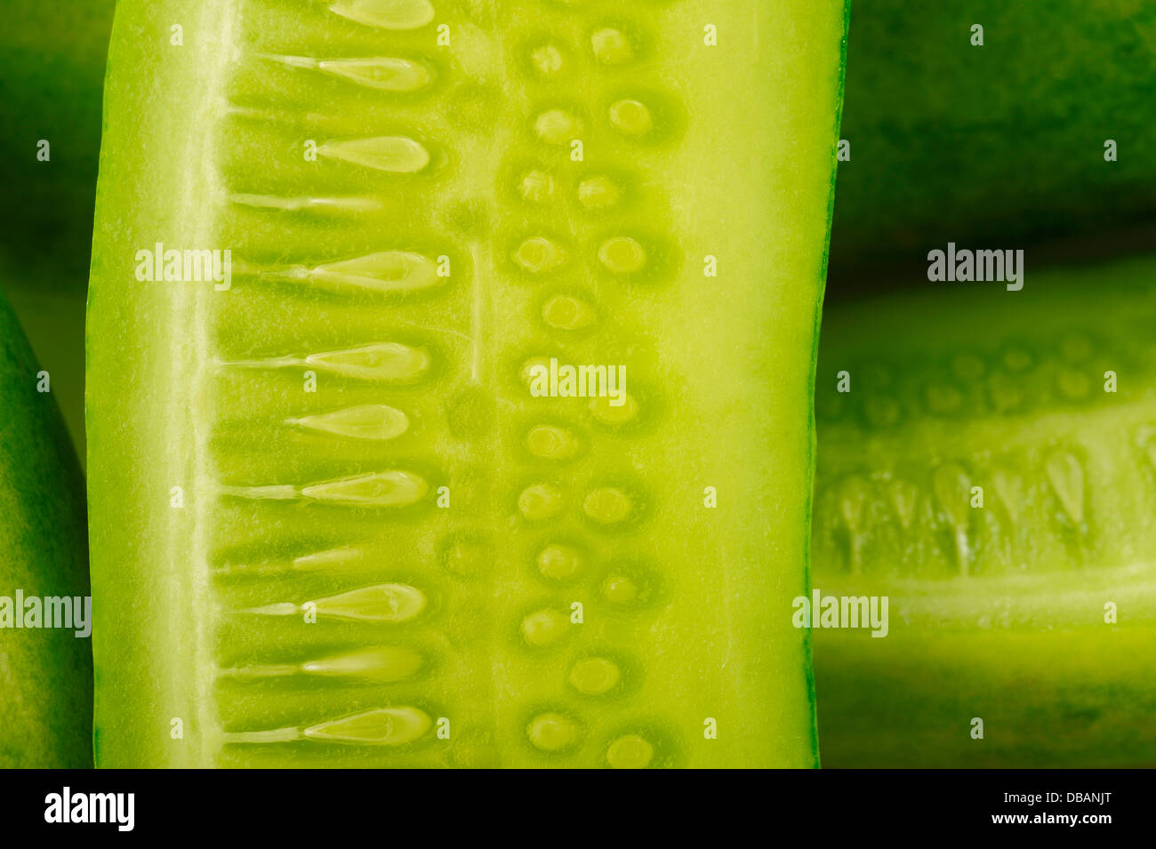 close up of cucumber Stock Photo