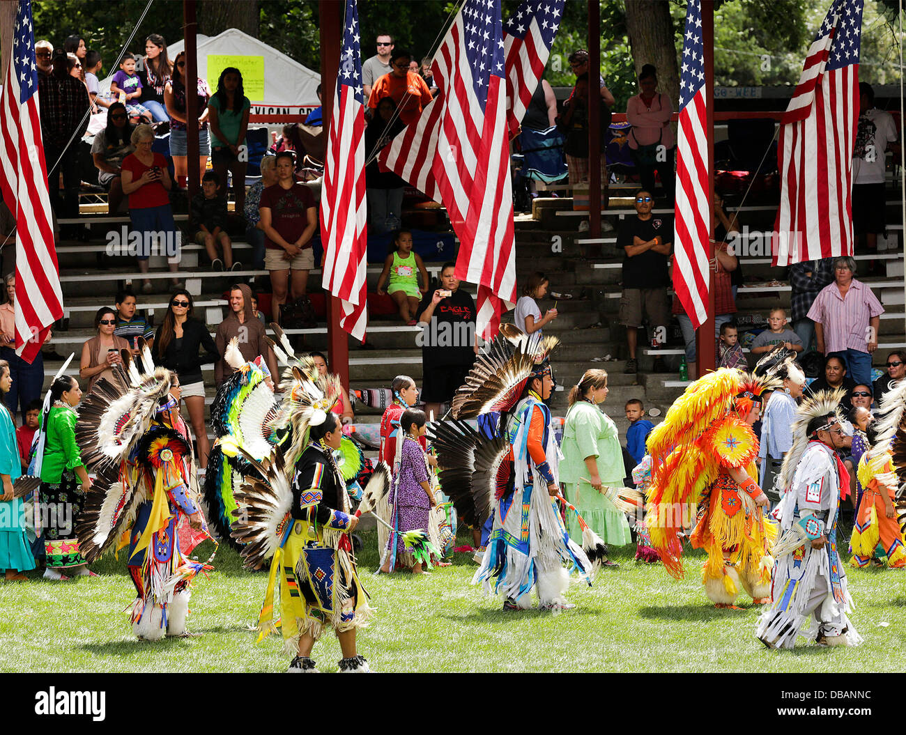 Winnebago, Nebraska, USA. 26th July, 2013. Members of 72 tribes from