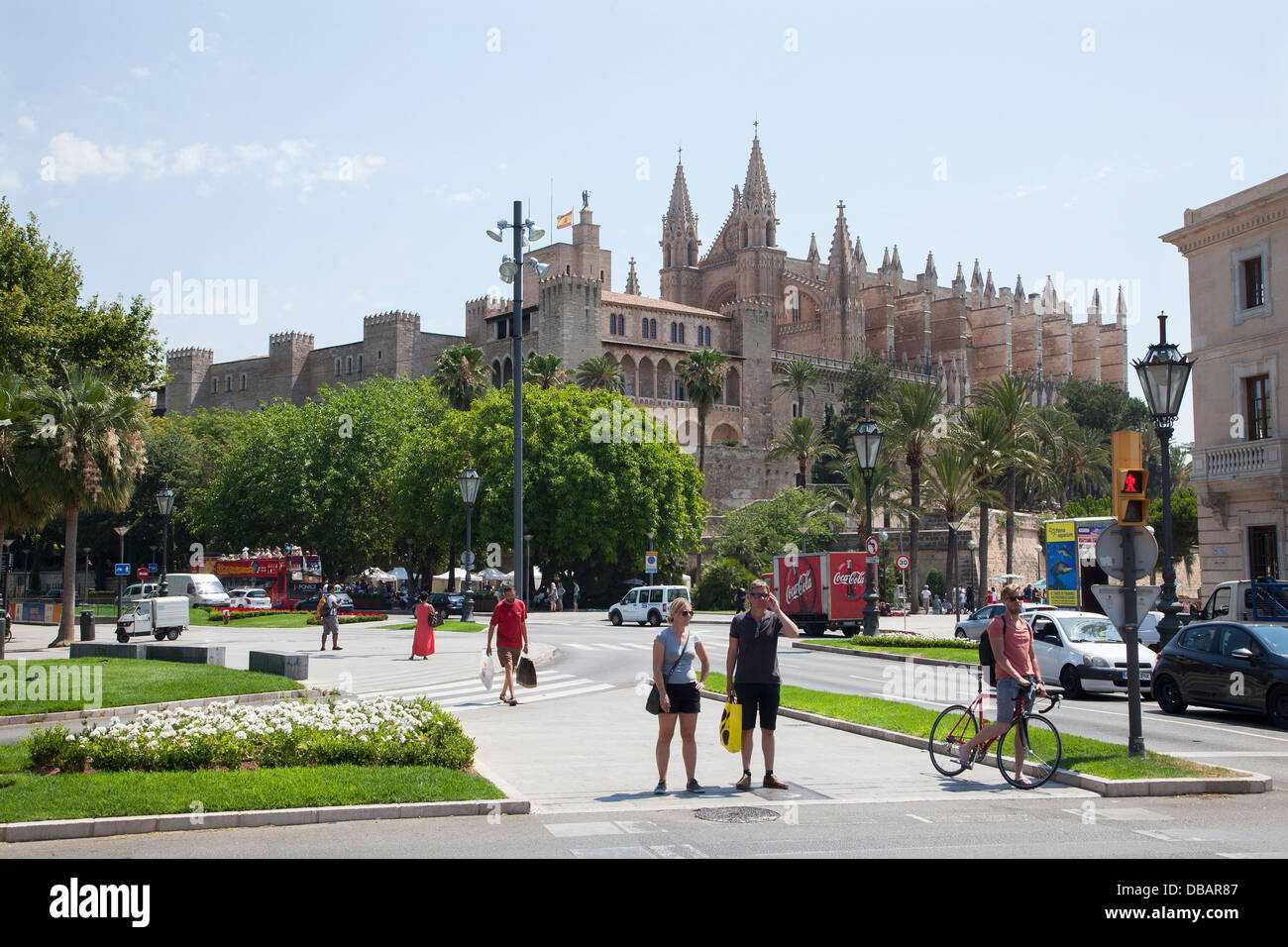The Cathedral of Santa Maria in Palma, Majorca. Stock Photo