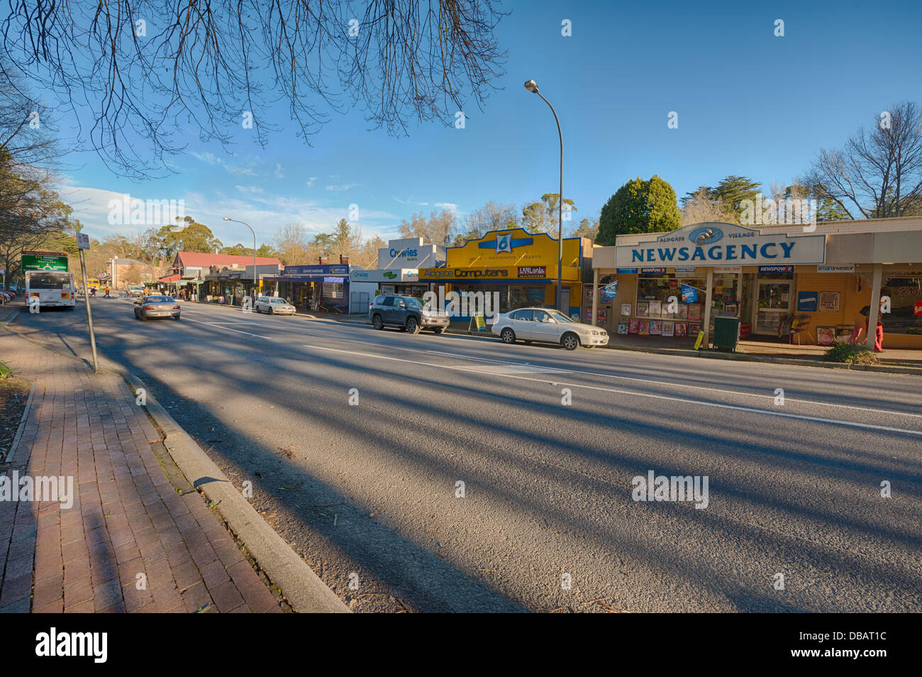 The main street of the South Australian town of Aldgate Stock Photo Alamy