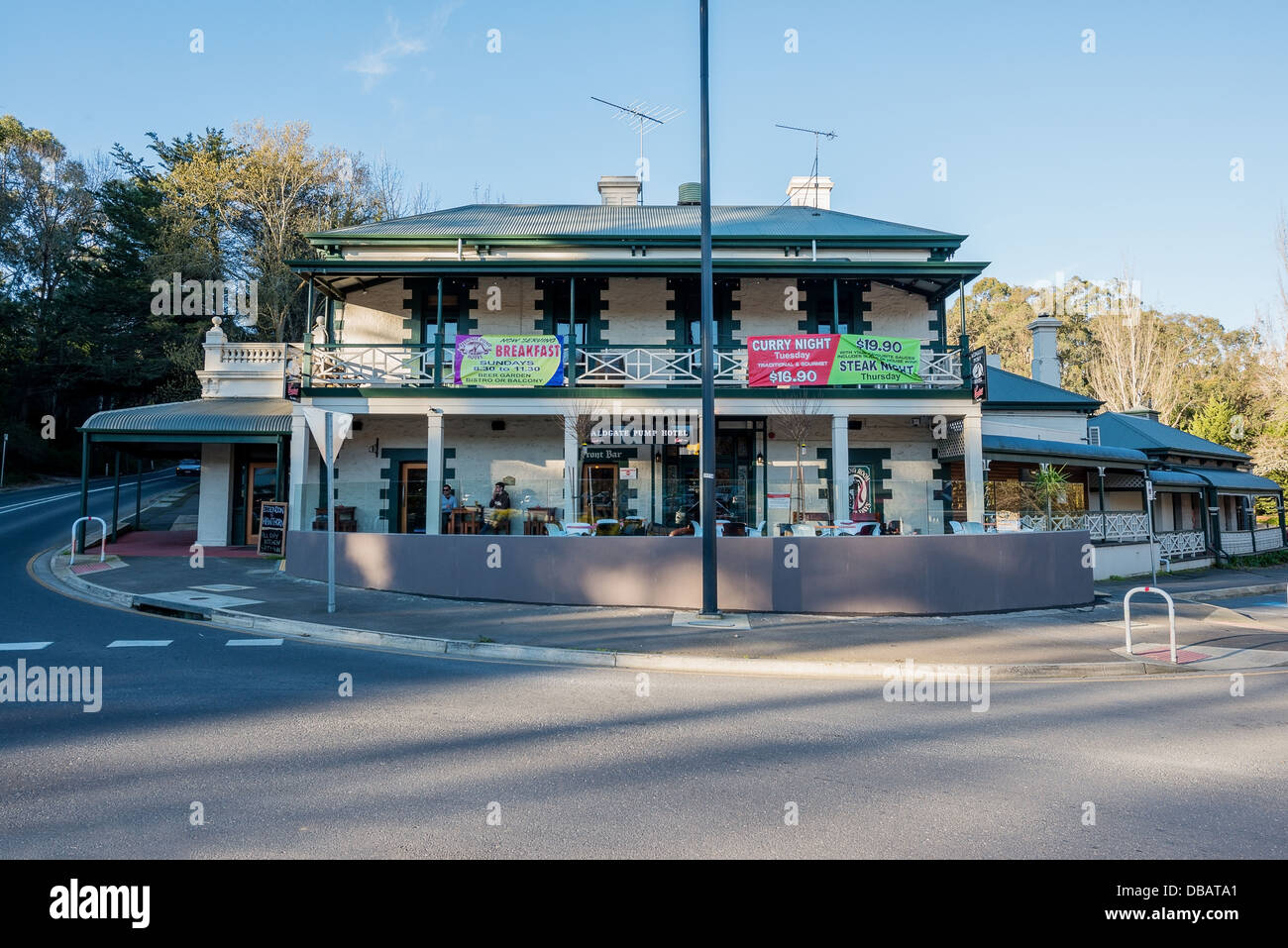 The Aldgate Pump Hotel in the main street of Aldgate South Australia Stock Photo