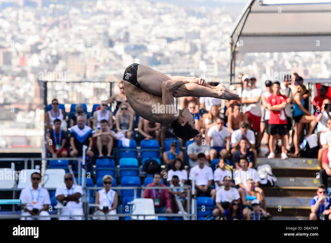 Barcelona, Spain. 26th July 2013: China's Kai Qin competes in the men's ...